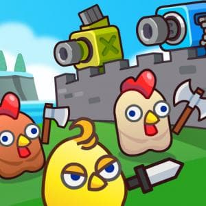 Merge Cannon Chicken Defense game thumbnail