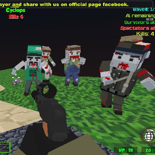 Blocky Combat Strike Zombie Survival game thumbnail